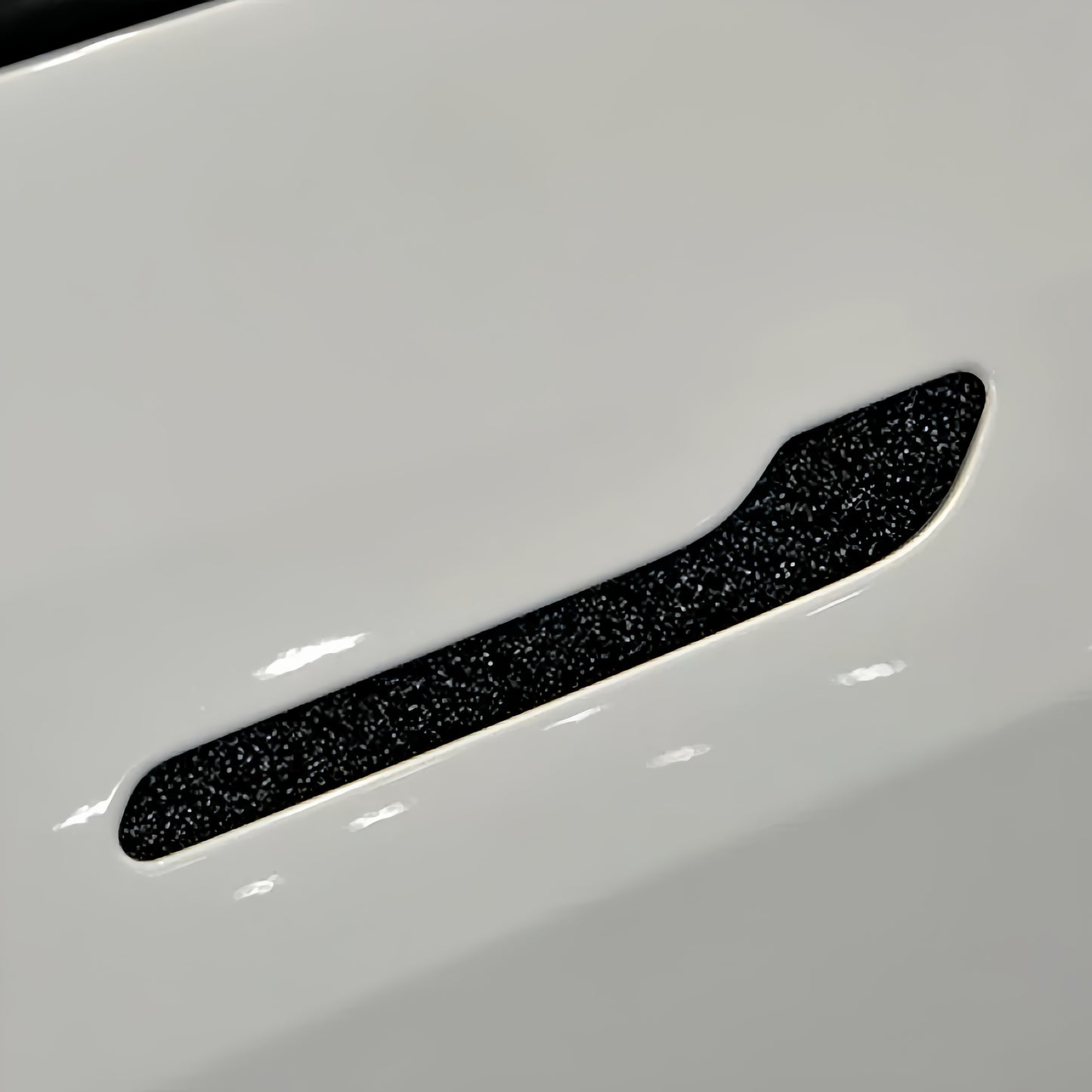 Cute Shining White and Black Door Handle Decorations, Tesla Model Y