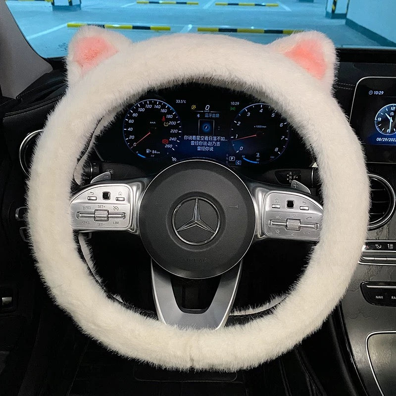Cute Cat Ears Steering Wheel Cover