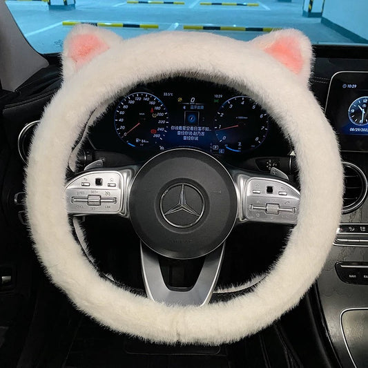 Cute Cat Ears Steering Wheel Cover