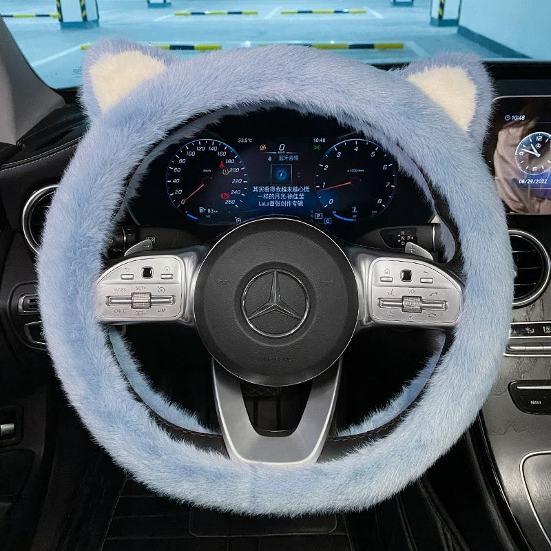 Cute Cat Ears Steering Wheel Cover