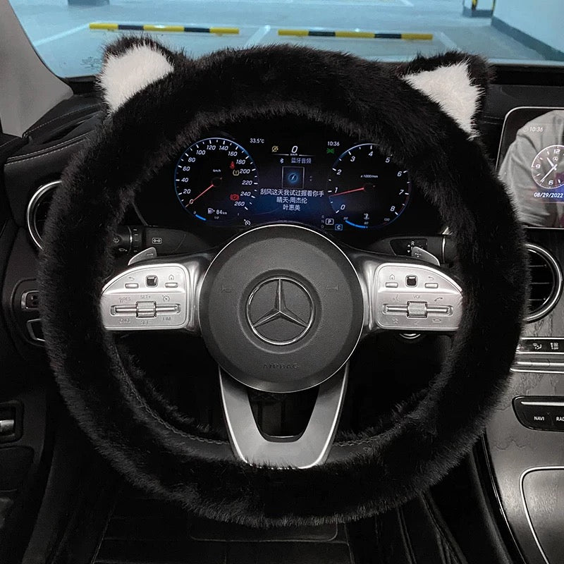 Cute Cat Ears Steering Wheel Cover