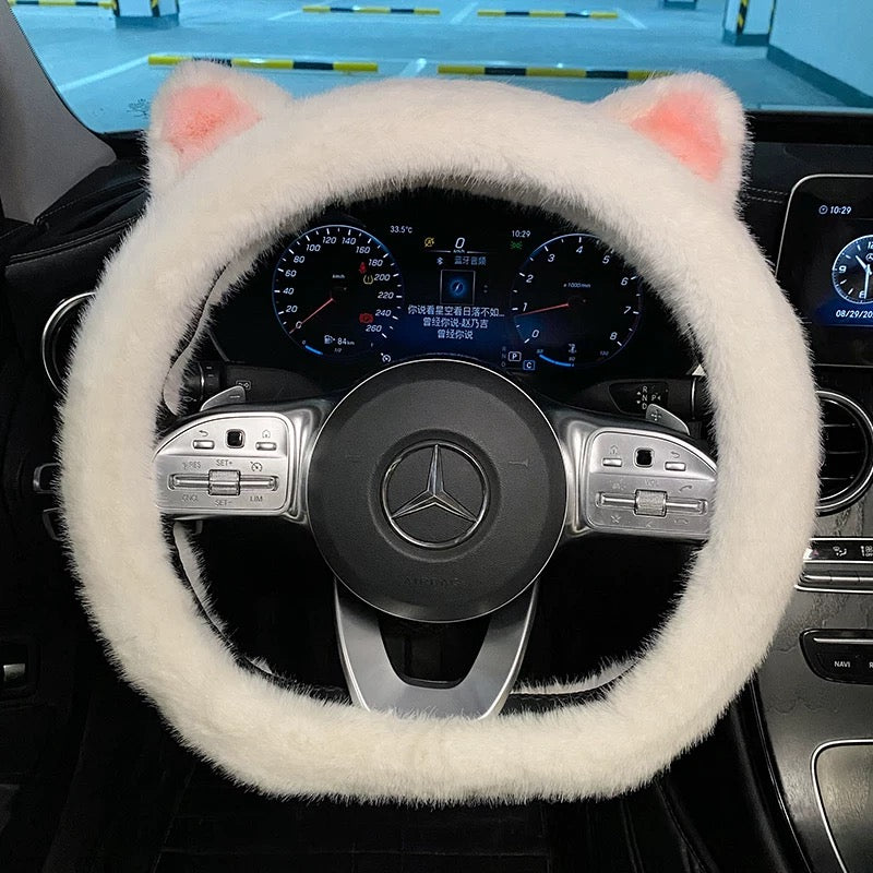 Cute Cat Ears Steering Wheel Cover