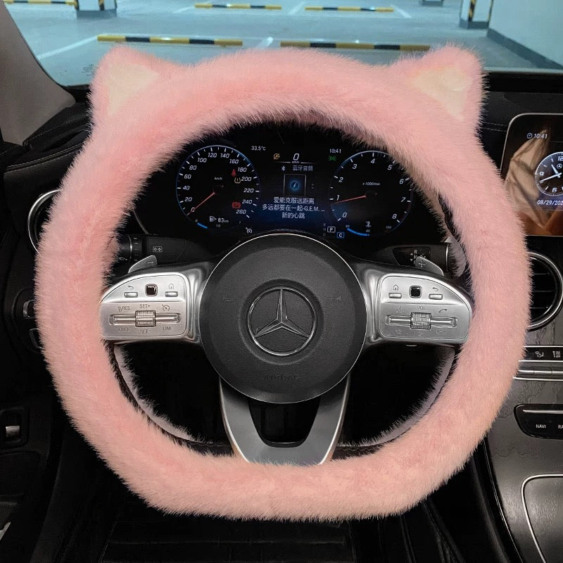 Cute Cat Ears Steering Wheel Cover
