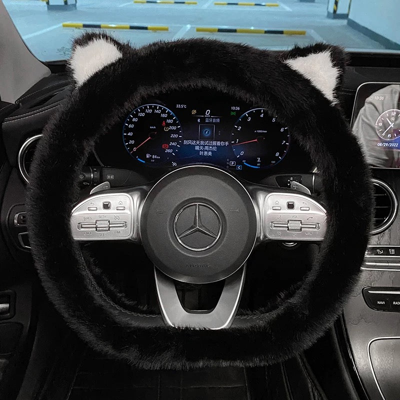 Cute Cat Ears Steering Wheel Cover