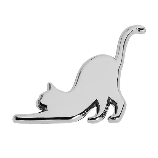 Cute 3D Metal Cat Car Decal