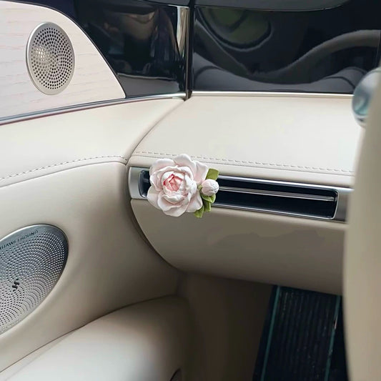Cute Handmade Pink and Green Jasmine Flowers, Car Passive Diffuser and Air Freshener