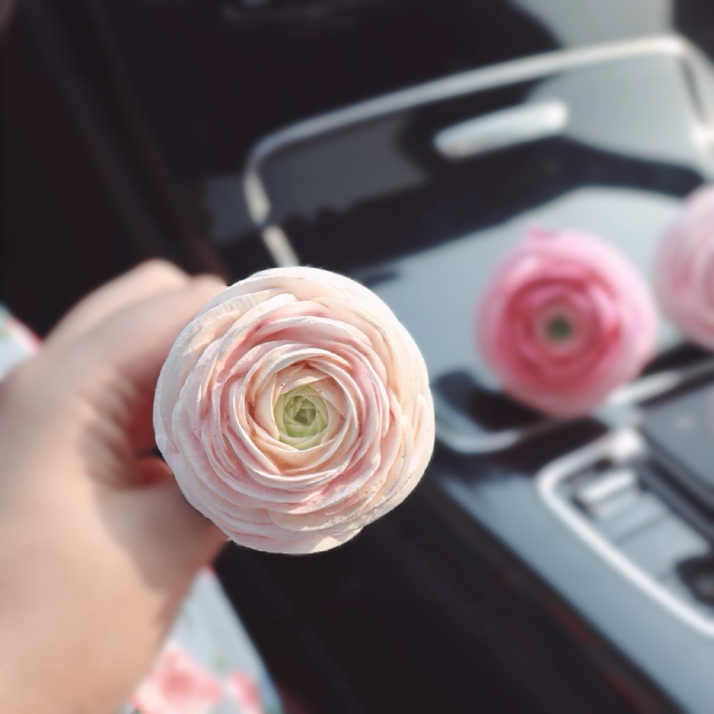 Cute Handmade Peony Flowers, Car Passive Diffuser and Air Freshener