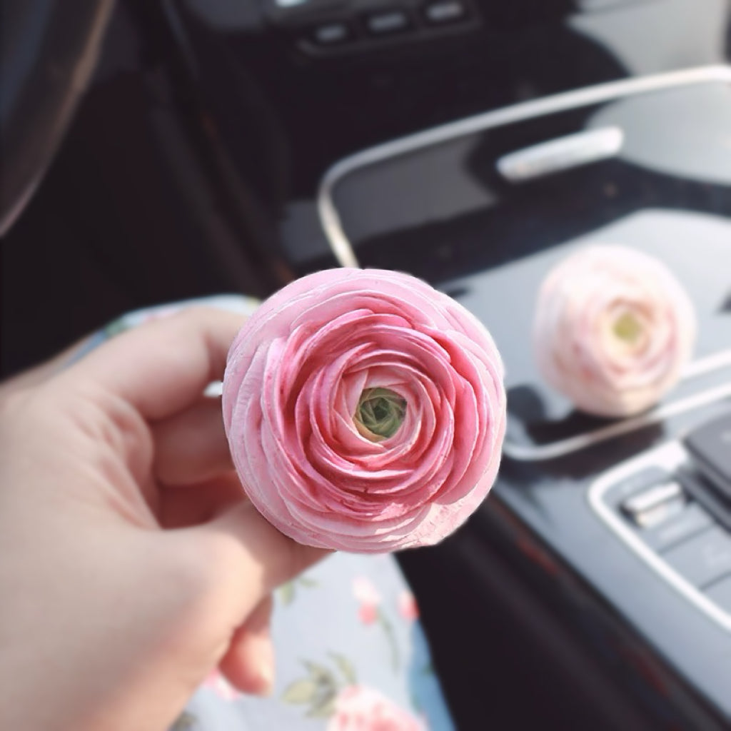 Cute Handmade Peony Flowers, Car Passive Diffuser and Air Freshener