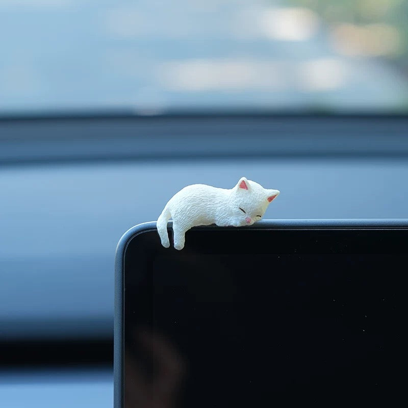 Cute Cats with Roses Set, Car Dashboard Decorations
