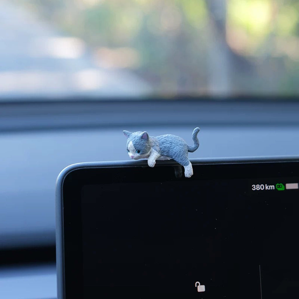 Cute Cats with Roses Set, Car Dashboard Decorations