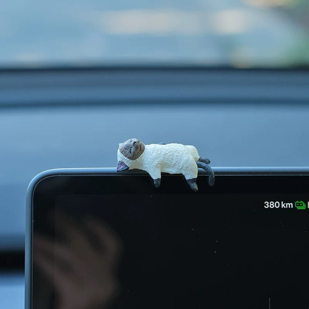 Cute Cats with Roses Set, Car Dashboard Decorations
